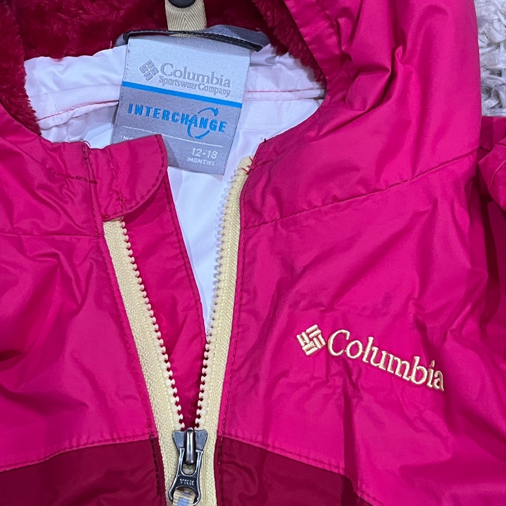Columbia Pink and Yellow Footies One Piece - Picture 2 of 8